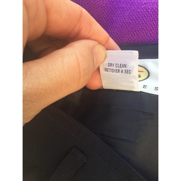 Talbots womens wool pencil skirt size 10 navy blue academia business career - Picture 9 of 10